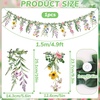 SUNBEAUTY Wildflower Fairy Banner Garden Party Decorations 4.92 FT Reusable Waterproof Fairy Birthday Garland for Enchanted Wedding Party Supplies Baby Shower Tea Party Girls Birthday Decor(Wildflower Garden)