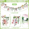 SUNBEAUTY Wildflower Fairy Banner Garden Party Decorations 4.92 FT Reusable Waterproof Fairy Birthday Garland for Enchanted Wedding Party Supplies Baby Shower Tea Party Girls Birthday Decor(Clor)