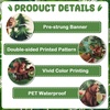 SUNBEAUTY Wildflower Fairy Banner Garden Party Decorations 4.92 FT Reusable Waterproof Fairy Birthday Garland for Enchanted Wedding Party Supplies Baby Shower Tea Party Girls Birthday Decor(Forest1)